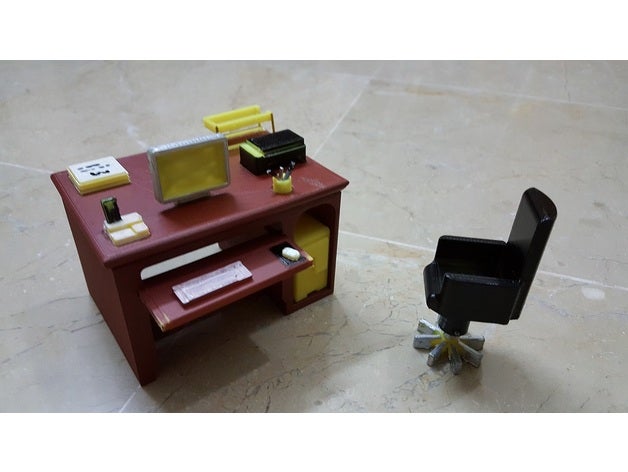 ofis sıra sandalye 3d modeller dekor dekorasyon masaüstü oyuncak Görüntüle ayakta durmak bebek evi mobilya ev komik Hanım mini minyatür minyatürler model 3D print model - Mito3D