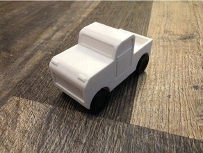 simple truck car gift model pickup toy vehicle 3d print model - Mito3D