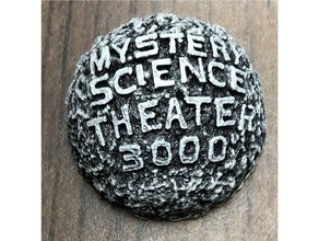 Geheimnis Wissenschaft Theater 3000 mst3k Mond Logo mysterysciencetheater 3d print model - Mito3D