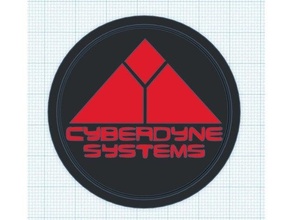 cyberdyne modulaire logo insérer terminateur 3d print model - Mito3D
