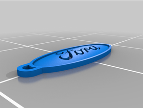 ford keychains keychain 3d print model - Mito3D