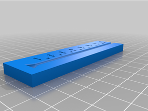 longitud plantilla empulgueras bricolaje diy fabricante digitalizador makerbot tornillo destornillador madera carpintería 3d print model - Mito3D