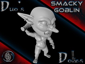 schifoso goblin assassino fan art 28mm chibi dnd miniatura 3d print model - Mito3D
