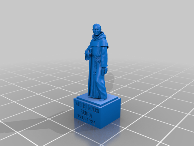 père junipero prêtre Saint 3D print model - Mito3D