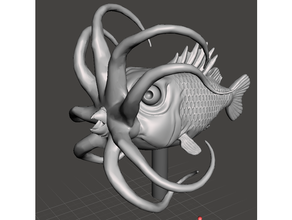 Teufelsfisch Pfadfinder Schädelfesseln 3d print model - Mito3D