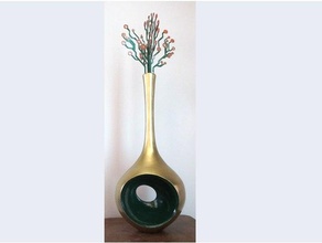 golden Vase Blume 3d print model - Mito3D