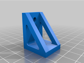 angular fijaciones 3 + 1 agujeros stampante 3d 3d print model - Mito3D