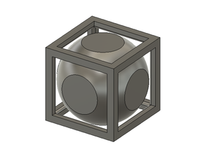 ball cube support required 3d print model - Mito3D