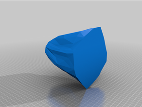 abstract low-poly vase 3d print model - Mito3D