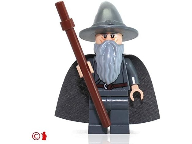 Lego Gandalf baston 3D print model - Mito3D