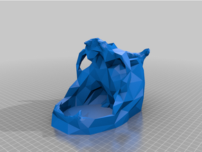 poly skull dice tower dm edition ttrpg 3d print model - Mito3D