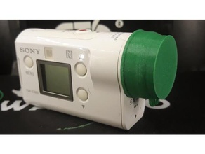 gorra sony fdr x 3000 1000 x1000v x3000 x3000v lente protector 3d print model - Mito3D