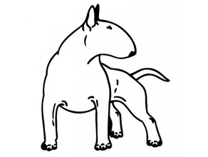 prepotente bullseye Bull terrier 3d print model - Mito3D