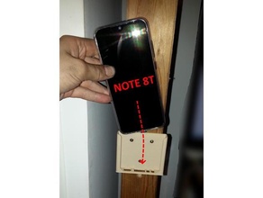 wall phone holder redmi note 8 silicon case smartphone 3d print model - Mito3D