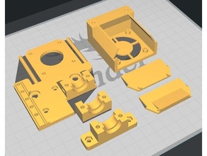 Ender 3 Direkte Fahrt Mini bmg Extruder Montage Teller e3d v6 v5 einstellbar bl touch montieren bltouch 3d print model - Mito3D