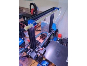 philips led tube holder - ender 3 pro 3d print model - Mito3D
