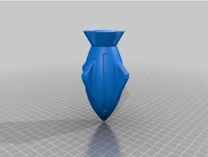 Vase Rakete Modus 3d print model - Mito3D