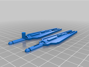 transformadores cw cielo lince repuesto partes espadas ala cola chícharos combinador guerras espada 3d print model - Mito3D
