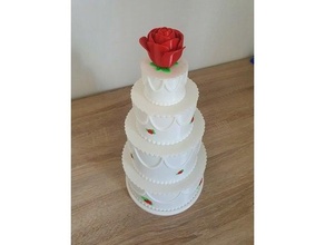 hochzeitstorte Hochzeit Kuchen Kuchen hochzeit Hochzeit Hochzeit Kuchen 3d print model - Mito3D
