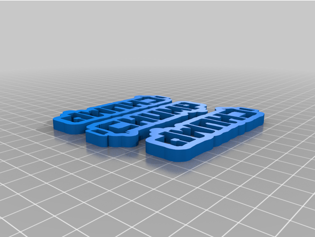 chump keychan green day keychain 3D print model - Mito3D