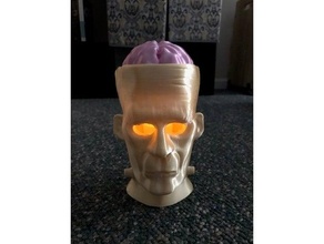 Frankenstein's monstro brilhando olhos 3d print model - Mito3D