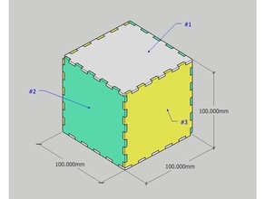 Kutu 3mm akrilik çarşaf 2 3d print model - Mito3D