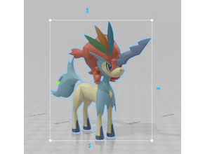 Keldeo Nintendo Pokémon 3d print model - Mito3D