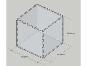 Kutu 3mm akrilik çarşaf 3 3d print model - Mito3D