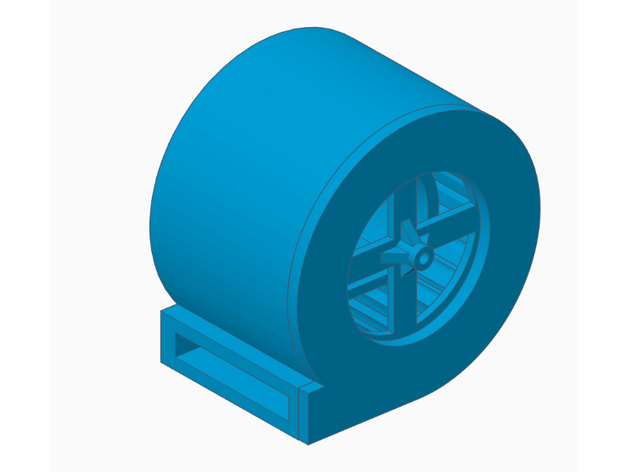 zentrifugal Ventilator 3v Hobby Motor cfm Eichhörnchen Käfig 3D print model - Mito3D