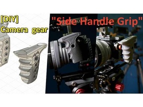 camera gear handle grip arri rosette mount & 1 4 screws fixed type 3d print model - Mito3D