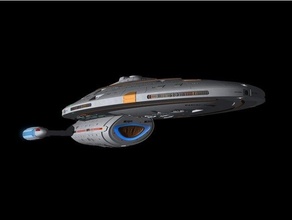 intrepid class starship 3d print model - Mito3D