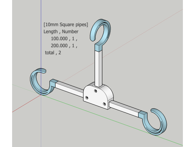 lavandería hooks2 3D print model - Mito3D