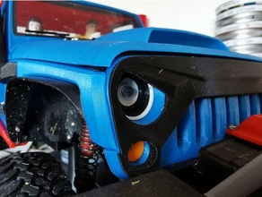 3dsets jeep rancher 4x4 light hole 5mm led 3d print model - Mito3D