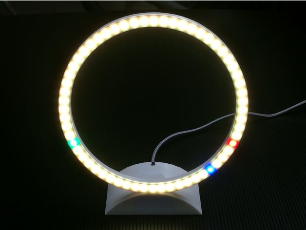 Base hinstellen ws2812 Ring 60 Arduino Nano ds3231 LED Neopixel sehen ws2812b 3D print model - Mito3D