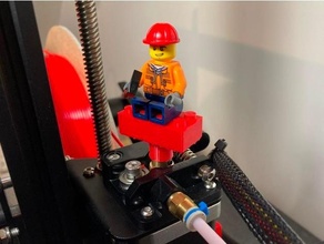 Lego ladrillo extrusora mando ender 3 Bowden crealidad cr 10 3d print model - Mito3D