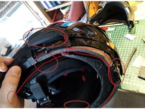 interphone shape nolan n-com charging adapter v3 helmet magnetic plug usb 3d print model - Mito3D