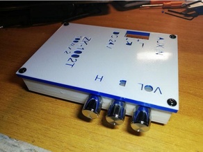 zk-1002t case + cooling fan amplifier housing zk1002t 3d print model - Mito3D