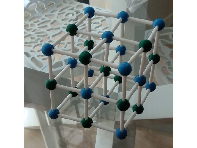 anpassbar Molekül 3D print model - Mito3D