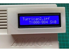amiga 600 i2c 1602 lcd Cas gaine remarque souple émulateur 3d print model - Mito3D