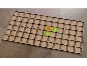 carcassonne tile grids laser cut boardgame boardgames accessories organizer game games lasercut 3d print model - Mito3D