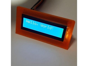lcd holder 16x2 arduino display 3d print model - Mito3D