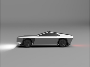 tesla cybersupercar csc concept carro carros cibertruck spacex Tesla 3d print model - Mito3D