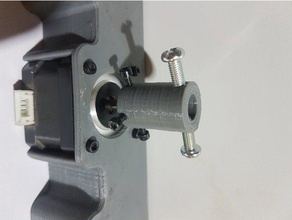 coupling 10mm m3screw m5 screw nema17 nema 17 threaded rod 3d print model - Mito3D