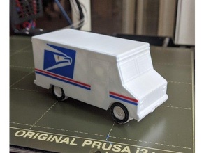 mail truck postal usps 3d print model - Mito3D