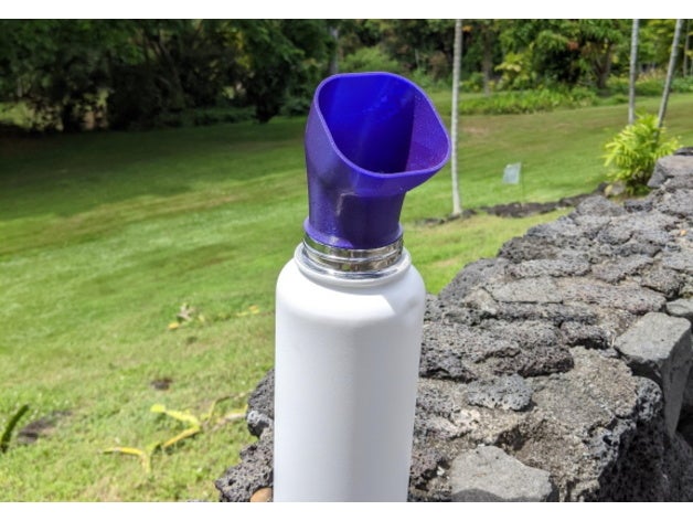 funnel water flask 3D print model - Mito3D