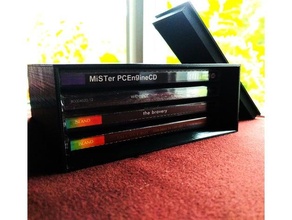 4 disco gioiello Astuccio guaina spedizione scatola cd rom giochi custodia rigida portagioie contenitore tg16 3d print model - Mito3D