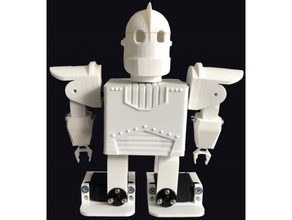 micro humanoid robot esp8266 robotique servo 3d print model - Mito3D