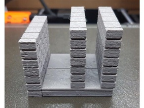 parete 2x2 cut stone openforge 3d print model - Mito3D