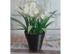 flower pot 3d print model - Mito3D