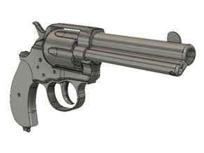 poulain 1878 frontière pistolet revolver 3d print model - Mito3D